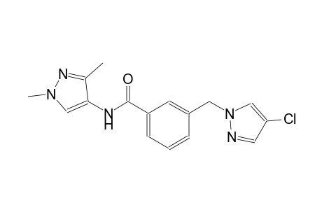3-[(4-chloro-1H-pyrazol-1-yl)methyl]-N-(1,3-dimethyl-1H-pyrazol-4-yl)benzamide