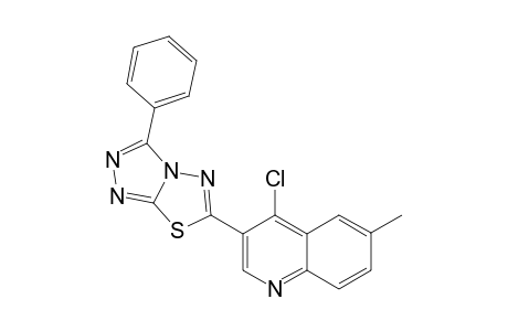 6-(4-Chloro-6-methylquinolin-3-yl)-3-phenyl-[1,2,4]triazolo[3,4-b][1,3,4]thiadiazole