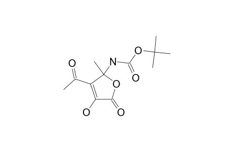 TERT.-BUTYL-3-ACETYL-4-HYDROXY-2-METHYL-5-OXO-2,5-DIHYDROFURAN-2-YLCARBAMATE