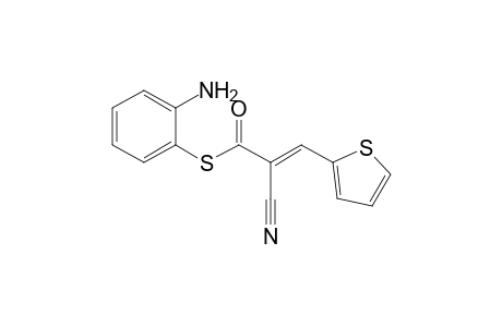 S-(2'-Aminophenyl) - 2-cyano-3-(2''-thienyl)-2-thiopropenoate