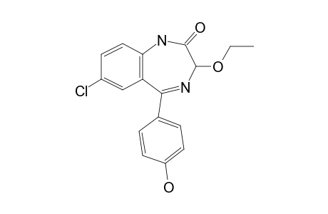 Oxazepam, 4'-hydroxy-3-o-ethyl-