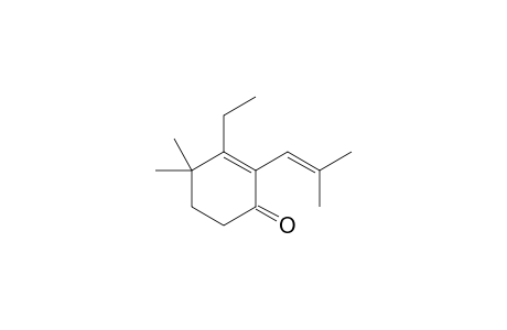 3-Ethyl-4,4-dimethyl-2-(2-methyl-1-propenyl)-2-cyclohexen-1-one