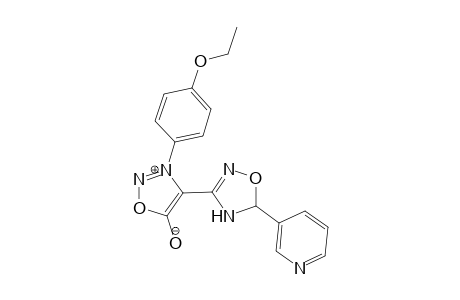 3-(p-Ethoxyphenyl)-4-(3-pyridyl-.delta.(2)-1,2,4-oxadiazolin-3-yl)sydnone