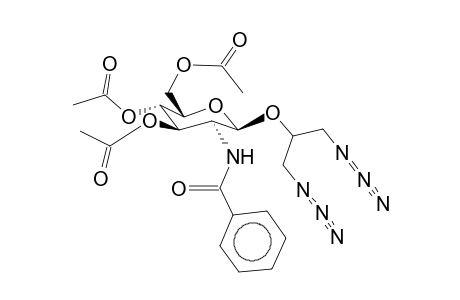 (1,3-Diazido-prop-2-yl)-2-benzoylamino-2-deoxy-3,4,6-tri-O-acetyl-b-d-glucopyranoside