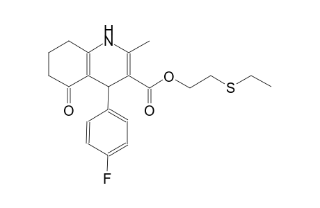 3-quinolinecarboxylic acid, 4-(4-fluorophenyl)-1,4,5,6,7,8-hexahydro-2-methyl-5-oxo-, 2-(ethylthio)ethyl ester