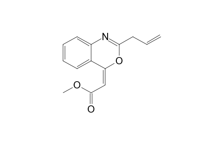 (E,E)-(2-Propenylbenzo[d][1,3]oxazin-4-ylidene)acetic acid methyl ester