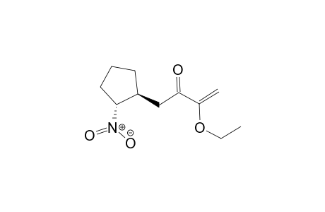 trans and cis-3-Ethoxy-1-(2-nitrocyclopentyl)but-3-en-2-one