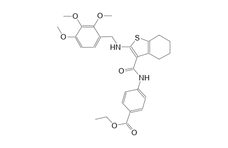 benzoic acid, 4-[[[4,5,6,7-tetrahydro-2-[[(2,3,4-trimethoxyphenyl)methyl]amino]benzo[b]thien-3-yl]carbonyl]amino]-, ethyl ester