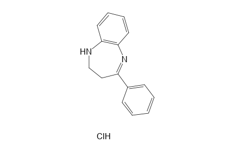 2,3-DIHYDRO-4-PHENYL-1H-1,5-BENZODIAZEPINE, HYDROCHLORIDE