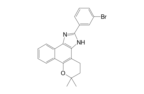 4,5-Dihydro-6,6-dimethyl-6H-2-(3'-bromophenyl)-pyran[b-4,3]naphth[1,2-d]imidazole