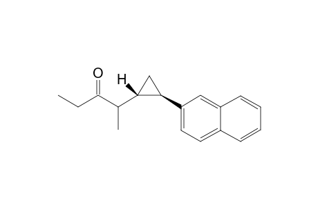 trans 2-(2-(naphthalen-2-yl)cyclopropyl)-pentan-3-one