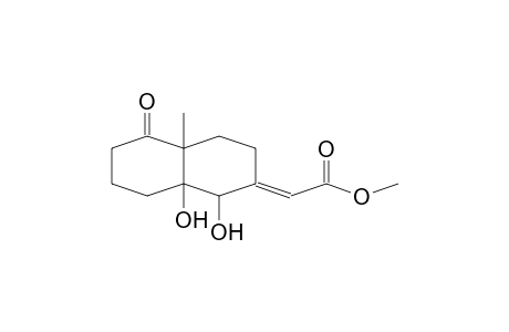 (1,8a-Dihydroxy-4a-methyl-5-oxo-octahydro-2(1H)-naphthalenylidene)-acetic acid, methyl ester
