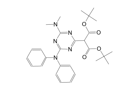 1,3,5-triazine-2-acetic acid, 4-(dimethylamino)-alpha~2~-[[(1,1-dimethylethyl)oxidanyl]oxidanylidenemethyl]-6-(diphenylamino)-, 1,1-dimethylethyl ester