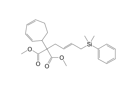 Dimethyl (2,4-cycloheptadienyl)((E)-4-dimethylphenylsilyl-2-butenyl)malonate
