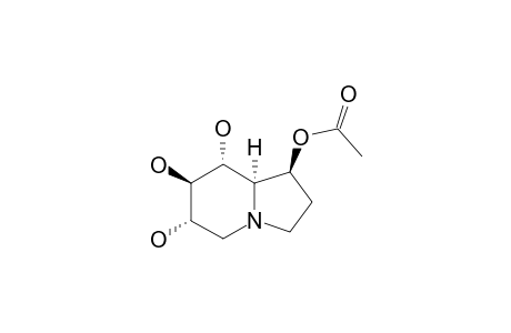 1-O-ACETYL-(1S,6S,7R,8R,8AR)-1,6,7,8-TETRAHYDROXYOCTAHYDROINDOLIZINE;1-O-ACETYLCASTANOSPERMINE