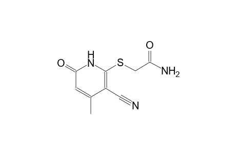 2-[(3-cyano-4-methyl-6-oxo-1,6-dihydro-2-pyridinyl)sulfanyl]acetamide