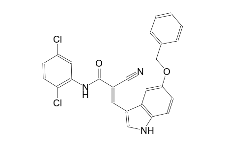 (2E)-3-[5-(benzyloxy)-1H-indol-3-yl]-2-cyano-N-(2,5-dichlorophenyl)-2-propenamide