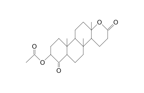 8b-Methyl-4,17-dioxo-D-homo-17a-oxa-androstan-3a-yl acetate