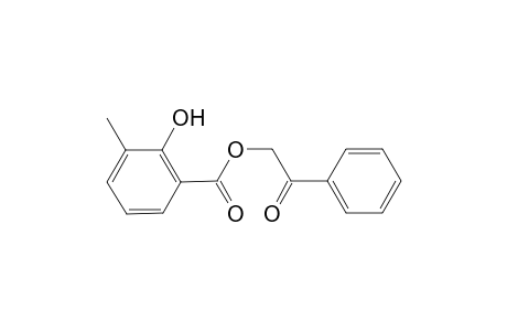 2-Hydroxy-3-methyl-benzoic acid 2-oxo-2-phenyl-ethyl ester