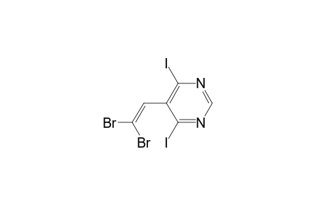 5-(2,2-Dibromovinyl)-4,6-diiodopyrimidine