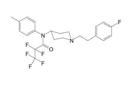 2,2,3,3,3-Pentafluoro-N-(1-[2-(4-fluorophenyl)ethyl]piperidin-4-yl)-N-4-methylphenylpropanamide