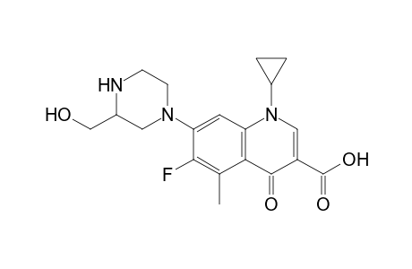 1-cyclopropyl-6-fluoranyl-7-[3-(hydroxymethyl)piperazin-1-yl]-5-methyl-4-oxidanylidene-quinoline-3-carboxylic acid