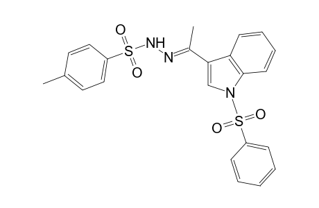 Benzenesulfonic acid, 4-methyl-, [1-[1-(phenylsulfonyl)-1H-indol-3-yl]ethylidene]hydrazide