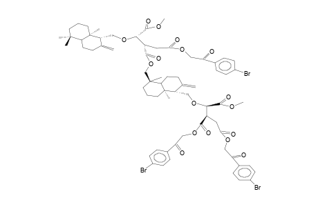 CRYPTOPORIC ACID C-6',6'''-DI-(P-BROMOPHENYL-CARBONYL-METHYLESTER)