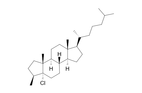 A-Norcholestane, 5-chloro-3-methyl-, (3.beta.,5.alpha.)-