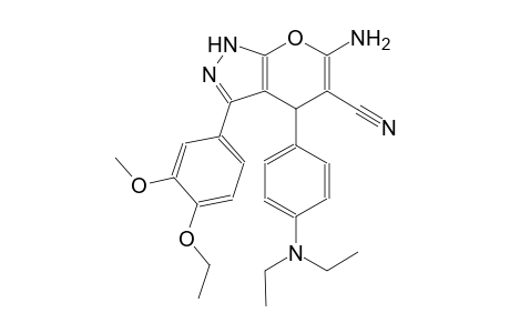 6-amino-4-[4-(diethylamino)phenyl]-3-(4-ethoxy-3-methoxyphenyl)-1,4-dihydropyrano[2,3-c]pyrazole-5-carbonitrile