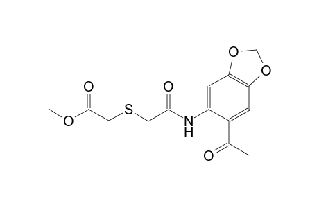 methyl ({2-[(6-acetyl-1,3-benzodioxol-5-yl)amino]-2-oxoethyl}sulfanyl)acetate