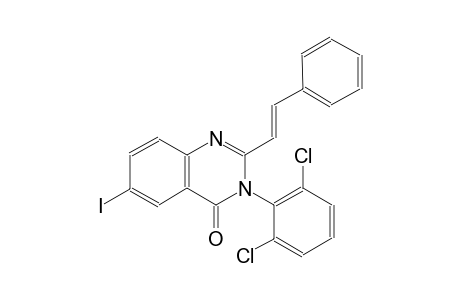 3-(2,6-dichlorophenyl)-6-iodo-2-[(E)-2-phenylethenyl]-4(3H)-quinazolinone