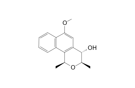 rel-(1S,3R,4S)-3,4-dihydro-4-hydroxy-6-methoxy-1,3-dimethylnaphtho[1,2-c]pyran