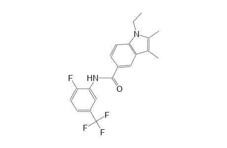 1-ethyl-N-[2-fluoro-5-(trifluoromethyl)phenyl]-2,3-dimethyl-1H-indole-5-carboxamide