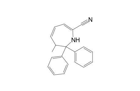 1-Aza-2-cyano-7,7-diphenyl-6-methylcyclohepta-2,4-diene