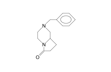 2-Benzyl-hexahydro-pyrrolo(1,2-A)pyrazin-6(2H)-one
