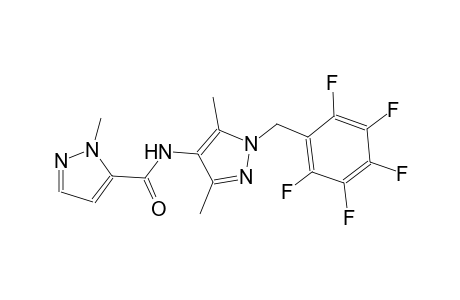 N-[3,5-dimethyl-1-(2,3,4,5,6-pentafluorobenzyl)-1H-pyrazol-4-yl]-1-methyl-1H-pyrazole-5-carboxamide