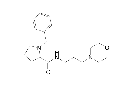 N-[3'-(Morpholinyl)propyl]-1-benzylpyrrolidine-2 carboxamide