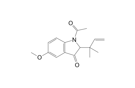 1-Acetyl-2-(1,1-dimethylallyl)-5-methoxy-indolin-3-one