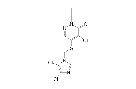 3(2H)-Pyridazinone, 4-chloro-5-[[(4,5-dichloro-1H-imidazol-1-yl)methyl]thio]-2-(1,1-dimethylethyl)-