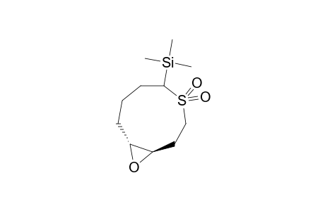 (E)-9-(TRIMETHYLSILYL)-4,5-EPOXYTHIACYCLONONANE-1,1-DIOXIDE;MAJOR-ISOMER
