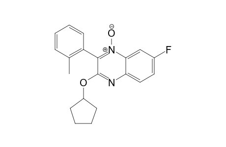3-(Cyclopentyloxy)-7-fluoro-2-(o-tolyl)quinoxaline N-Oxide