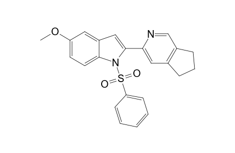 2-(6,7-Dihydro-5H-[2]pyridin-3-yl)-5-methoxy-1-phenylsulfonyl-1H-indole