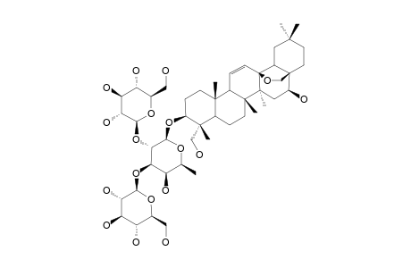 3-BETA,16-BETA,23-TRIHYDROXY-13,28-EPOXYOLEAN-11-EN-3-BETA-YL-[BETA-D-GLUCOPYRANOSYL-(1->2)]-[BETA-D-GLUCOPYRANOSYL-(1->3)]-BETA-D-FUCOPYRANOSIDE