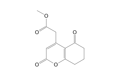 2,5-DIOXO-5,6,7,8-TETRAHYDRO-2H-1-BENZOPYRAN-4-ACETIC ACID, METHYL ESTER