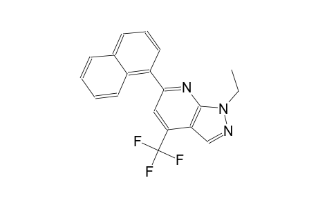 1H-pyrazolo[3,4-b]pyridine, 1-ethyl-6-(1-naphthalenyl)-4-(trifluoromethyl)-