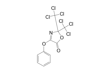 4-PHENOXY-2,2-BIS-(TRICHLOROMETHYL)-1,3-OXAZLO-5(2H)-ONE
