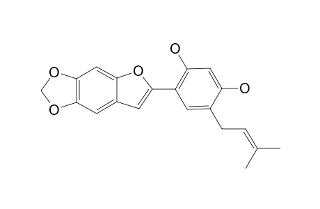 2-(2,4-DIHYDROXY-5-PRENYLPHENYL)-5,6-METHYLENEDIOXYBENZOFURAN