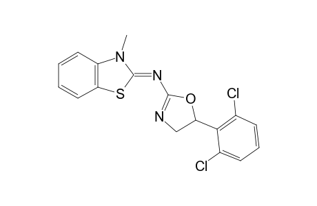 (Z)-[5-(2,6-dichlorophenyl)-2-oxazolin-2-yl]-(3-methyl-1,3-benzothiazol-2-ylidene)amine