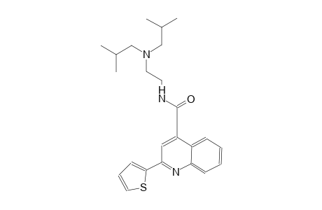 N-[2-(diisobutylamino)ethyl]-2-(2-thienyl)-4-quinolinecarboxamide